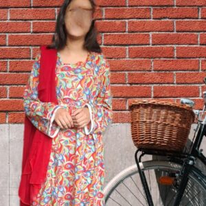 Printed Lawn Shirt with Plane Trouser