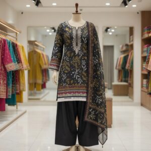 2 PIECE ETHNC- ALL OVER PRINT SUIT