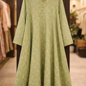Sapphire 1 Piece Lawn Shirt – Light Green Floral Printed Summer Wear