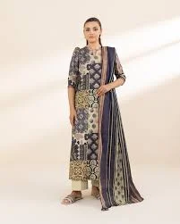 3 Piece - Printed Lawn Suit