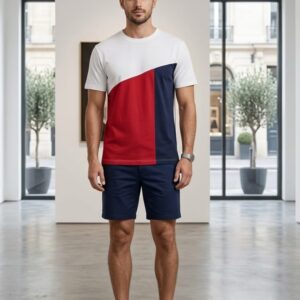 Signature Color-Block Graphic Tee – Urban Contemporary Edition